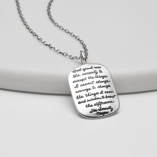 be the change. Dog Tag Necklace